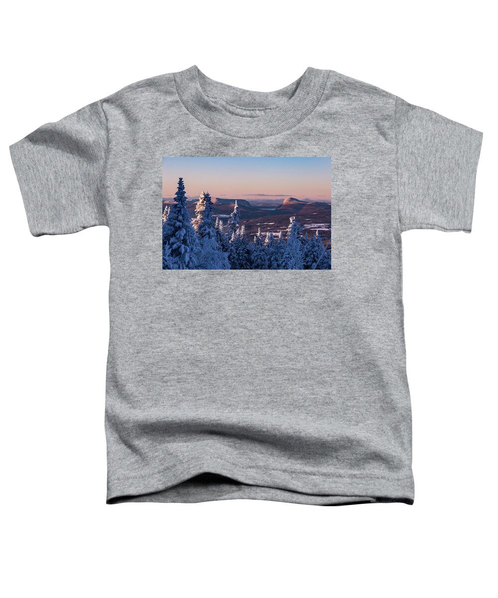 Willoughby Toddler T-Shirt featuring the photograph Willoughby Gap Winter by Tim Kirchoff