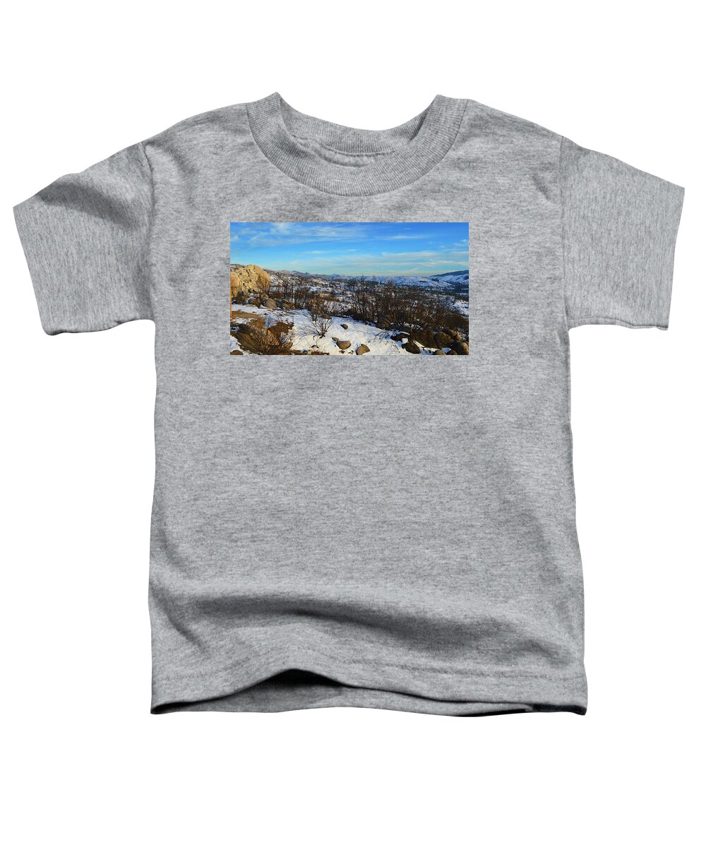 Thomas Mountain Toddler T-Shirt featuring the photograph Winter Horizon by Glenn McCarthy Art and Photography