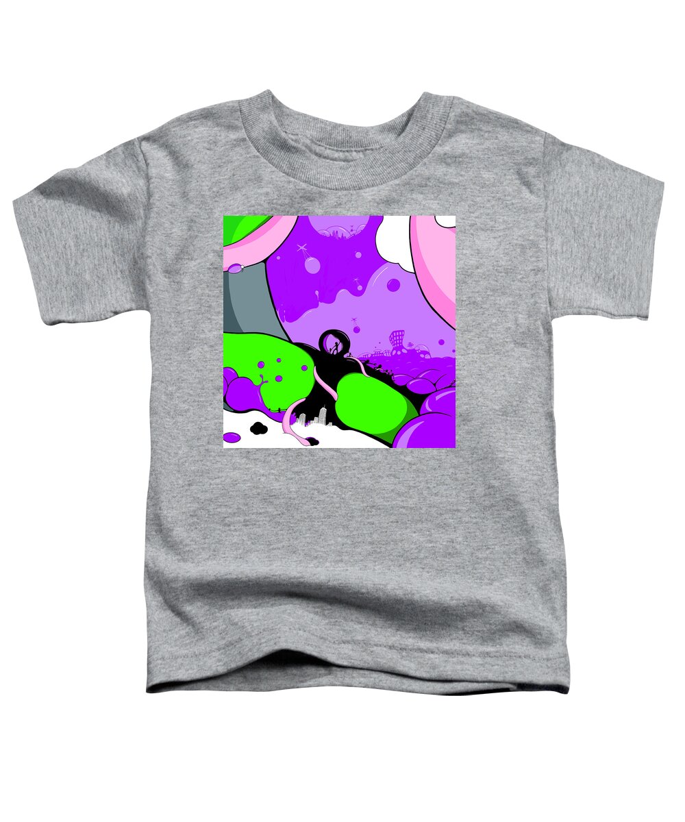  Toddler T-Shirt featuring the drawing Wormhole for Queen Duvet by Craig Tilley