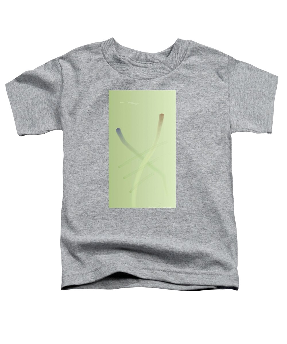X Toddler T-Shirt featuring the painting X Sign by Matteo TOTARO