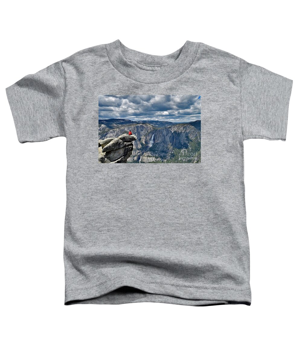 Yosemite Fall View From Glacier Point Toddler T-Shirt featuring the photograph Yosemite Fall View From Glacier Point by Amazing Action Photo Video