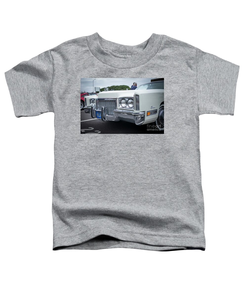 California Toddler T-Shirt featuring the photograph 1974 Cadillac Eldorado - by Manuela's Camera Obscura