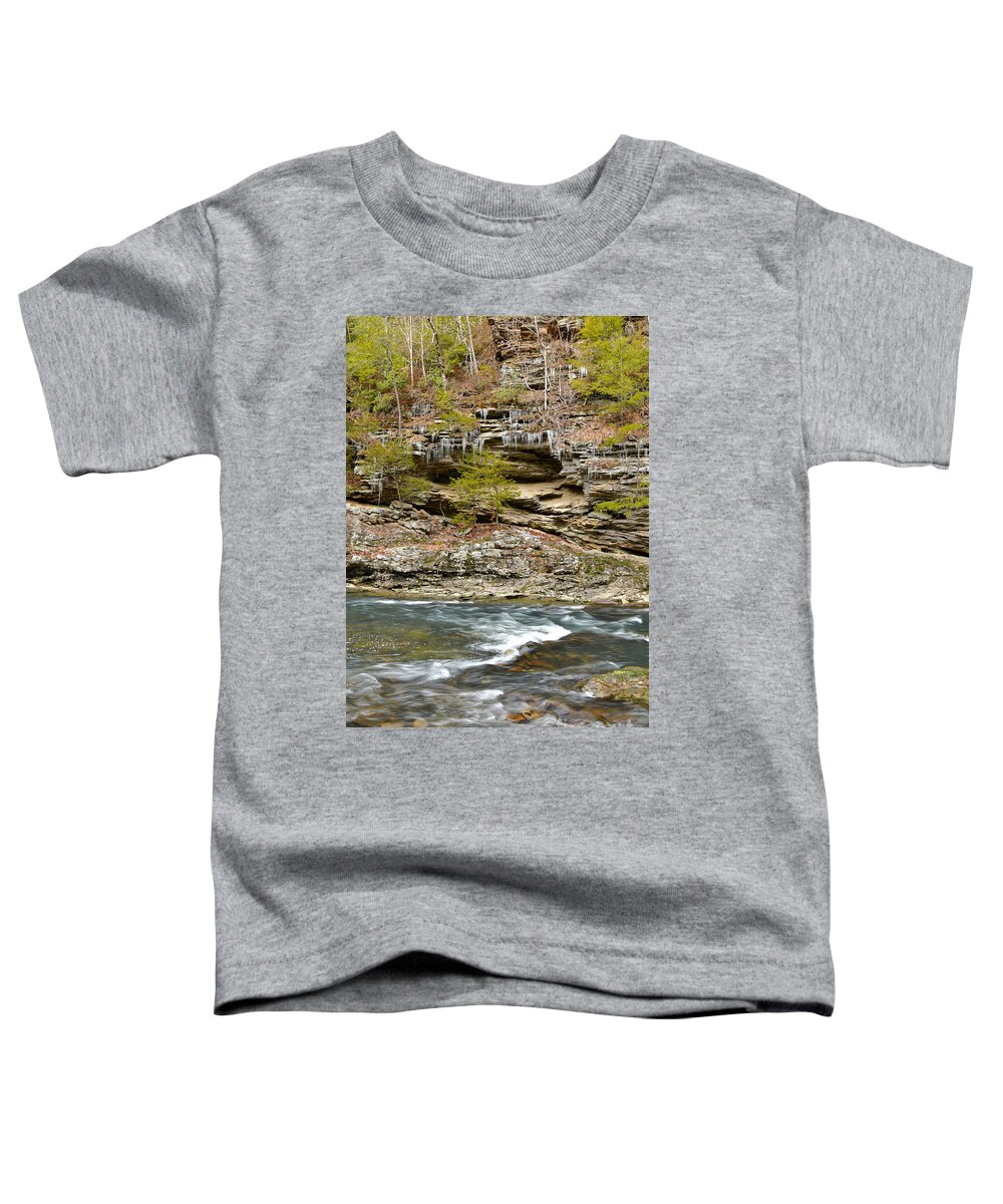 Piney Falls Toddler T-Shirt featuring the photograph Cane Creek 1 #1 by Phil Perkins