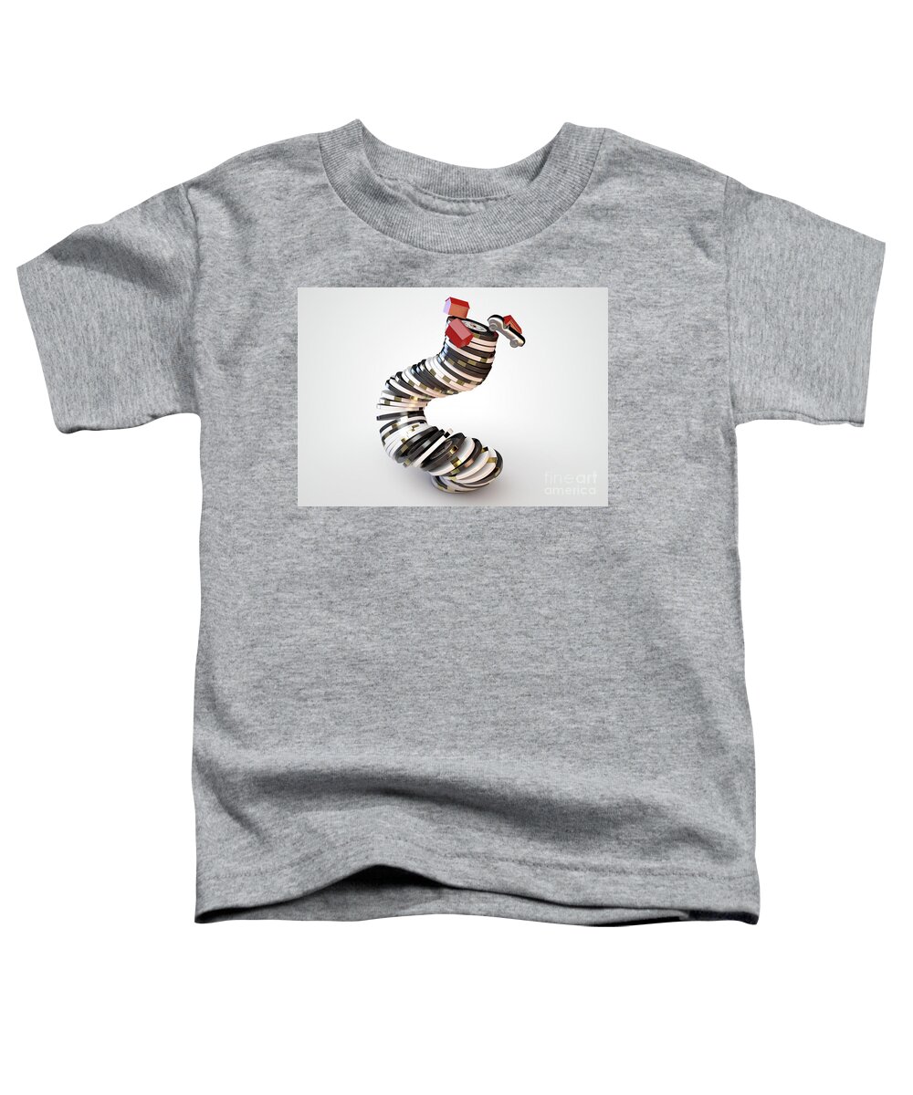 Chips Toddler T-Shirt featuring the digital art Casino Chips And Assets Falling #1 by Allan Swart