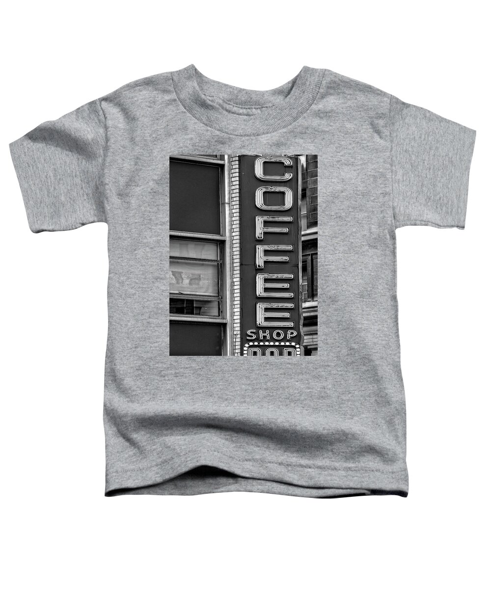 Coffee Shop Bar Toddler T-Shirt featuring the photograph Coffee Shop Bar #1 by Susan Candelario