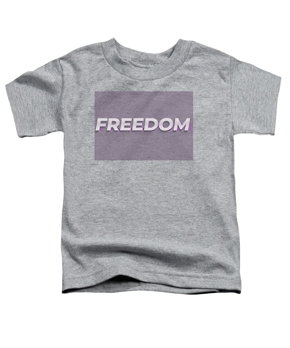 Cityscape Toddler T-Shirt featuring the painting Freedom #1 by Celestial Images