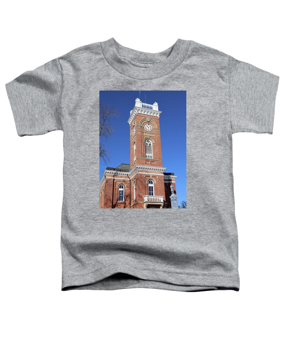 Fulton County Courthouse Toddler T-Shirt featuring the photograph Fulton County Courthouse Wauseon Ohio 9859 #1 by Jack Schultz