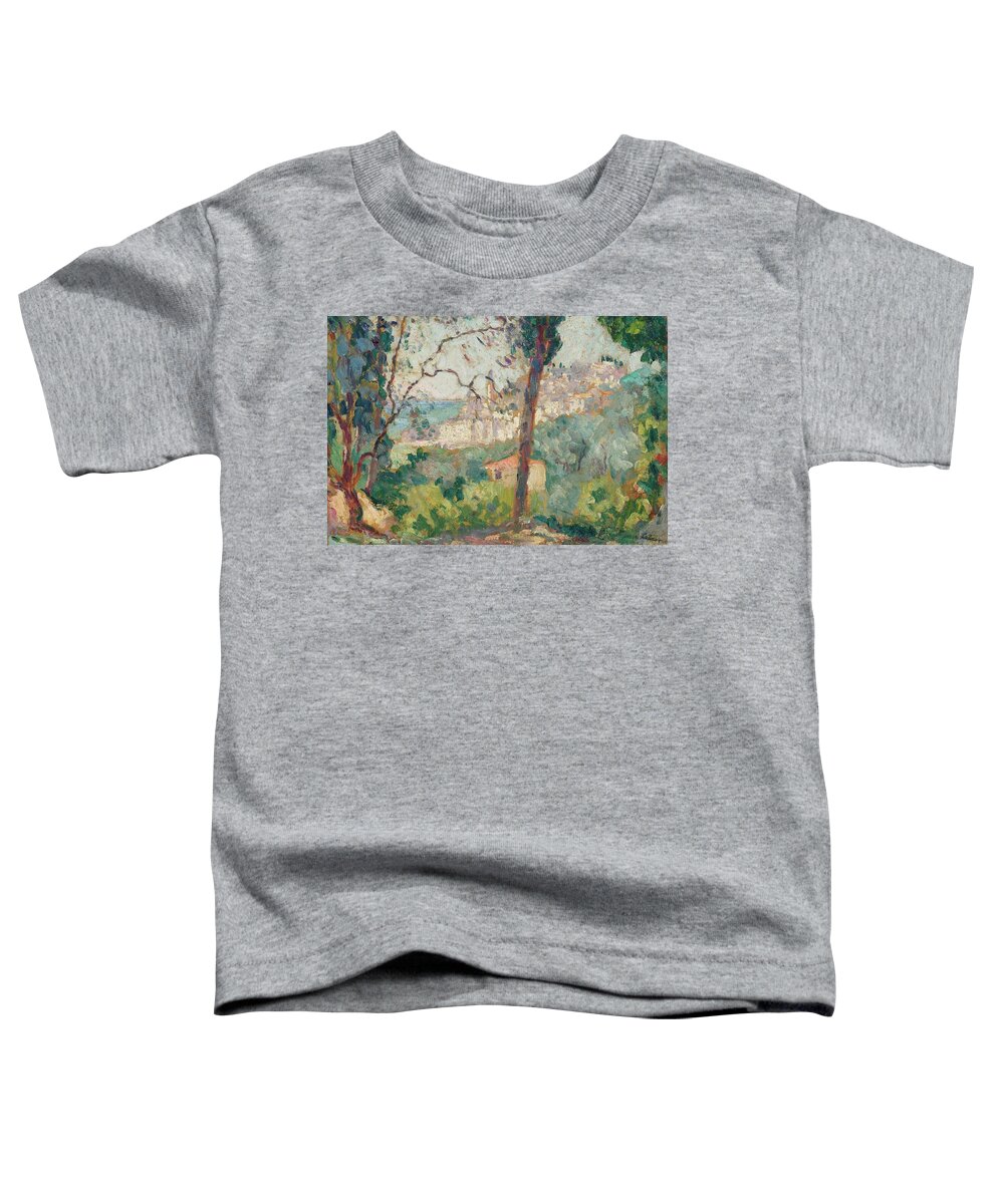 Background Toddler T-Shirt featuring the painting Henri Lebasque by MotionAge Designs