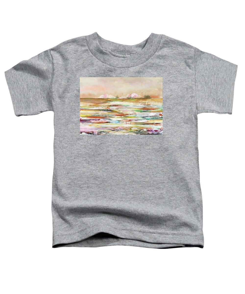 Intuitive Painting Toddler T-Shirt featuring the drawing Intuitive Painting by Claudia Schoen