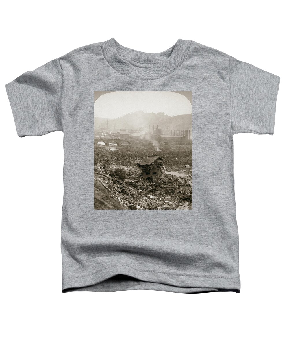 1889 Toddler T-Shirt featuring the photograph Johnstown Flood, 1889 #1 by George Barker