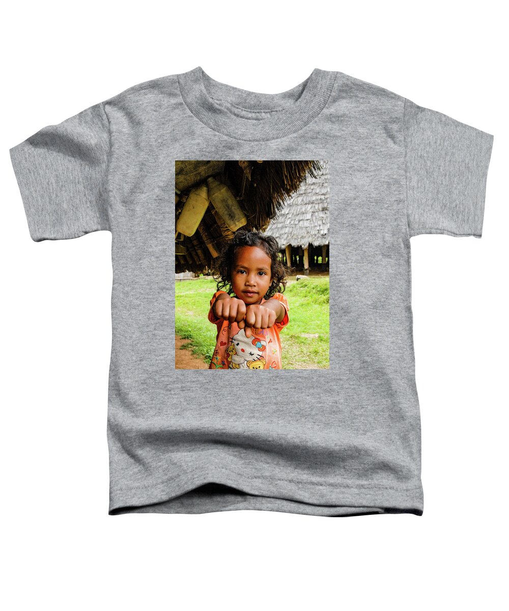 Wae Rebo Toddler T-Shirt featuring the photograph Child's Play - Wae Rebo Village. Flores, Indonesia by Earth And Spirit
