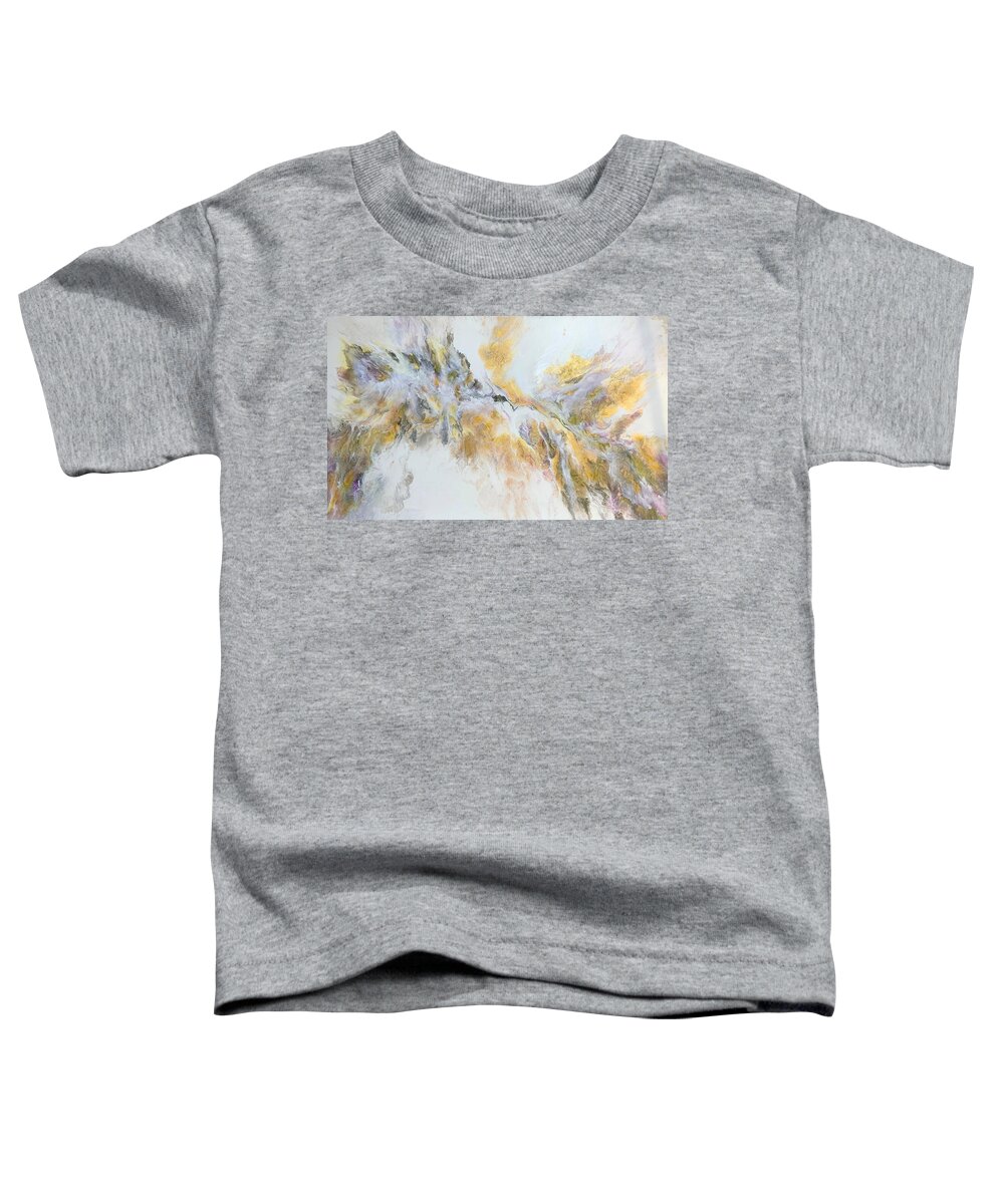 Abstract Toddler T-Shirt featuring the painting Memory by Soraya Silvestri