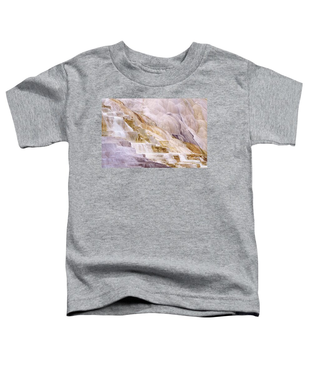 Dave Welling Toddler T-Shirt featuring the photograph Minerva Springs Yellowstone National Park Wyoming by Dave Welling