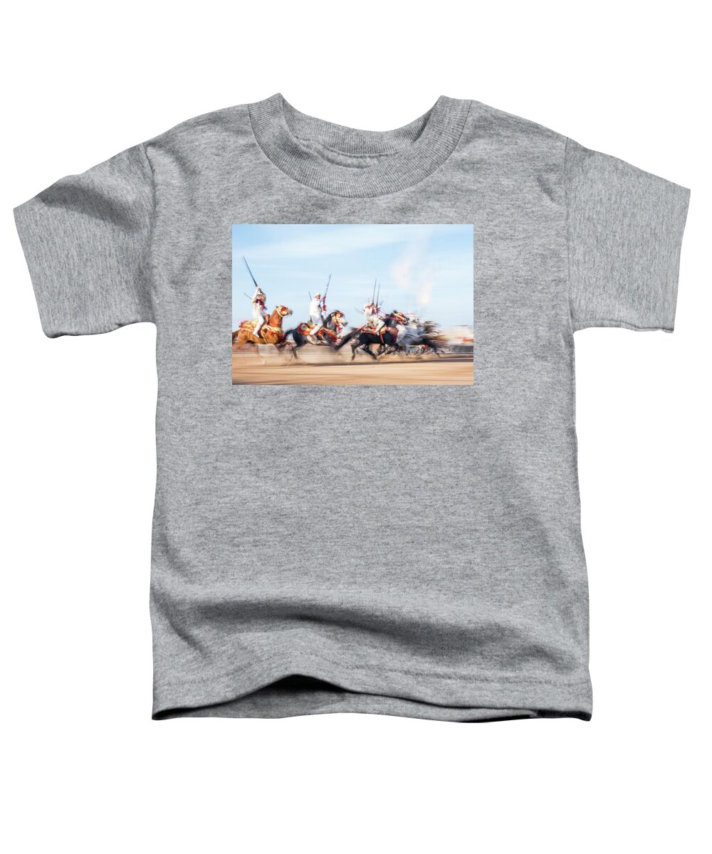 Festival Toddler T-Shirt featuring the photograph Tbourida Festival by Arj Munoz