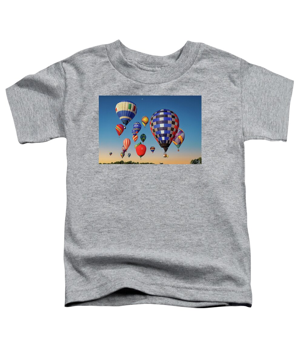 Balloon Toddler T-Shirt featuring the photograph The Great Texas Balloon Race by James Eddy
