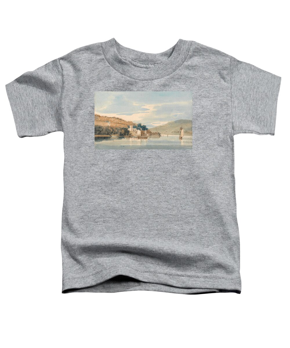 Thomas Girtin Toddler T-Shirt featuring the painting Thomas Girtin, 1775 to 1802, Trees and Pond near Bromley, Kent #1 by MotionAge Designs