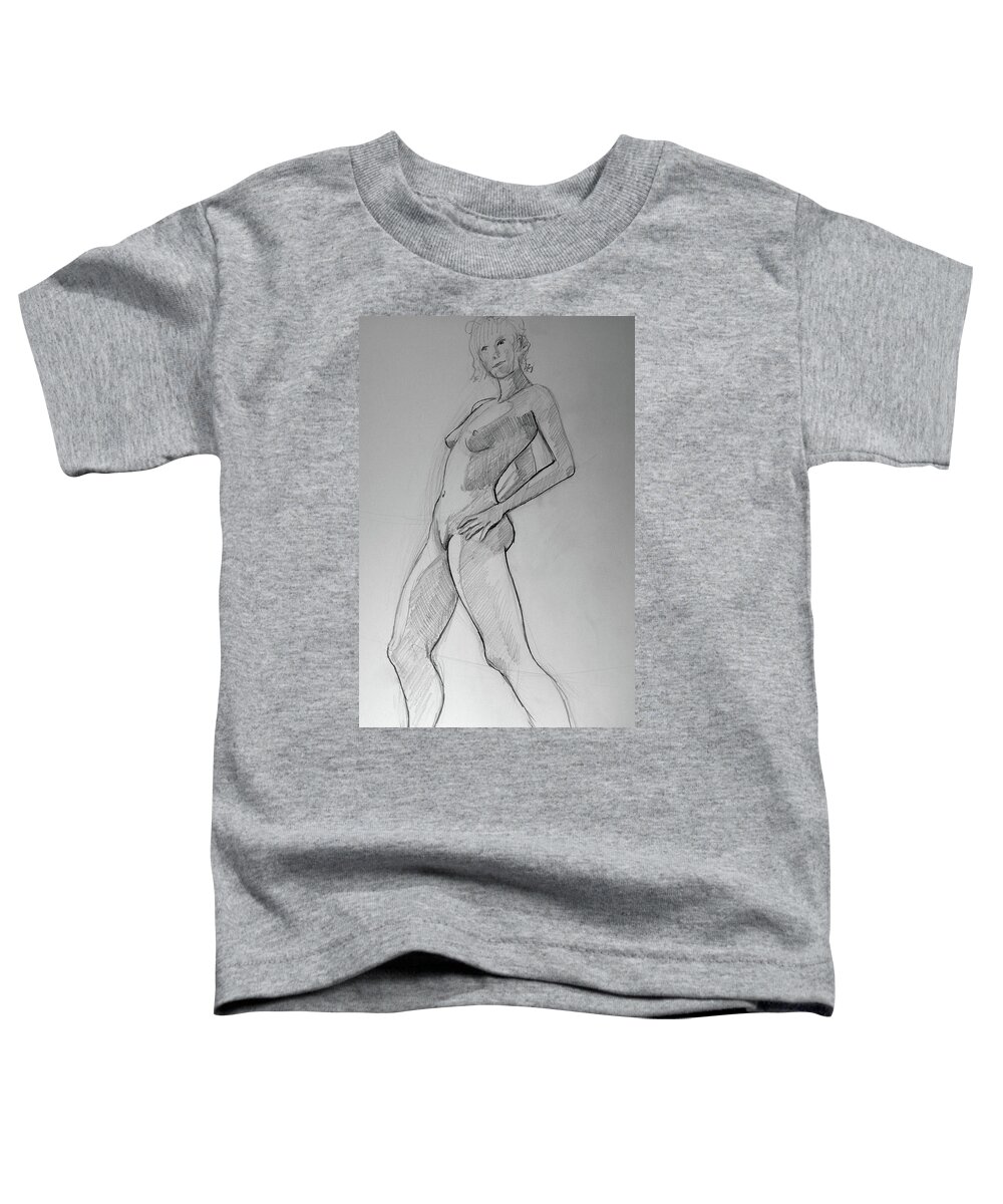 Sketch Toddler T-Shirt featuring the drawing 15 by Tom Morgan
