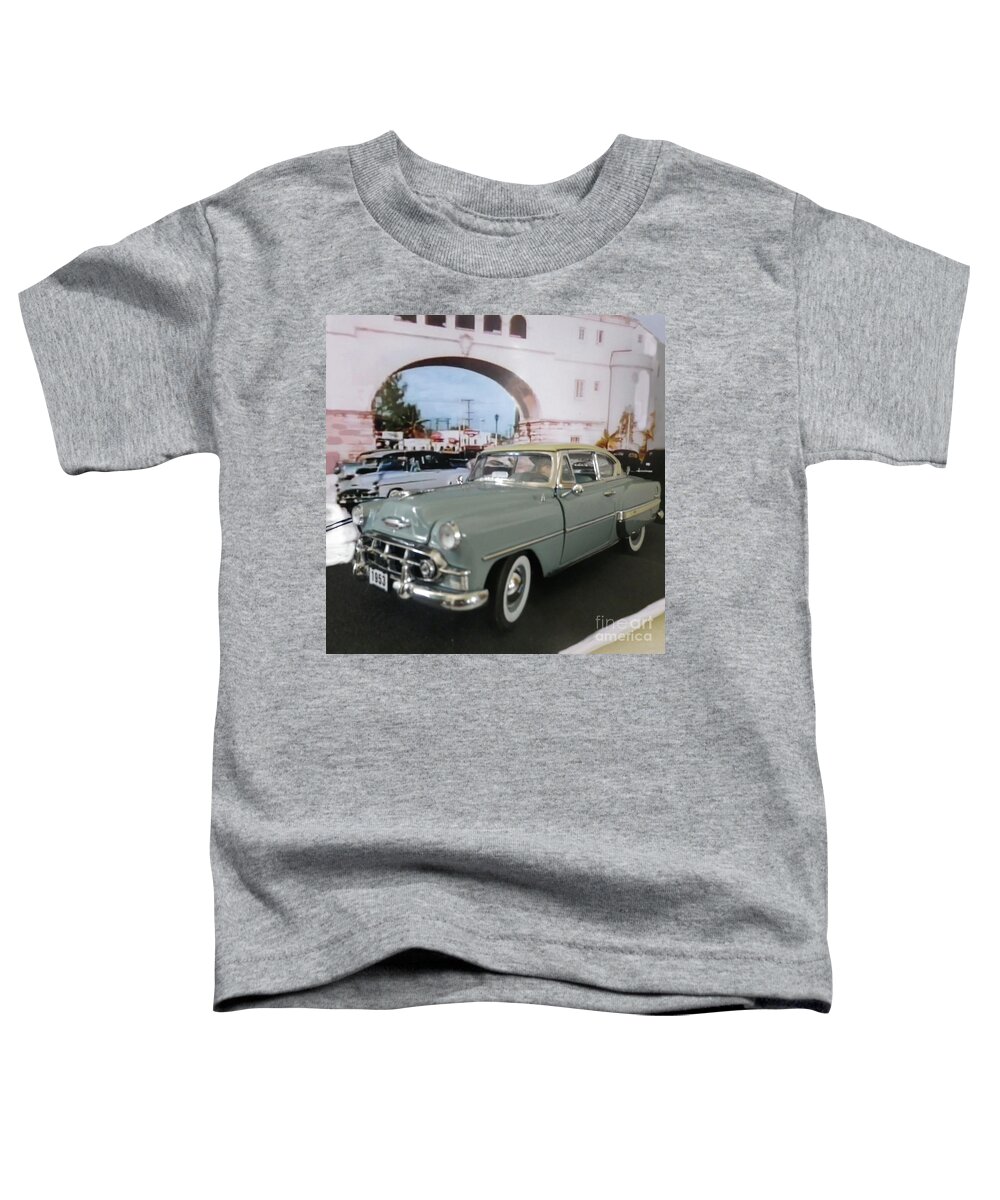 Car Toddler T-Shirt featuring the mixed media 1950s for me 2A by Julie Grimshaw