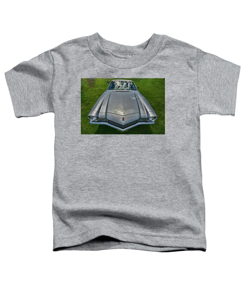 Automobile Toddler T-Shirt featuring the photograph 1971 Silver Chevrolet Camaro by Dan Adams