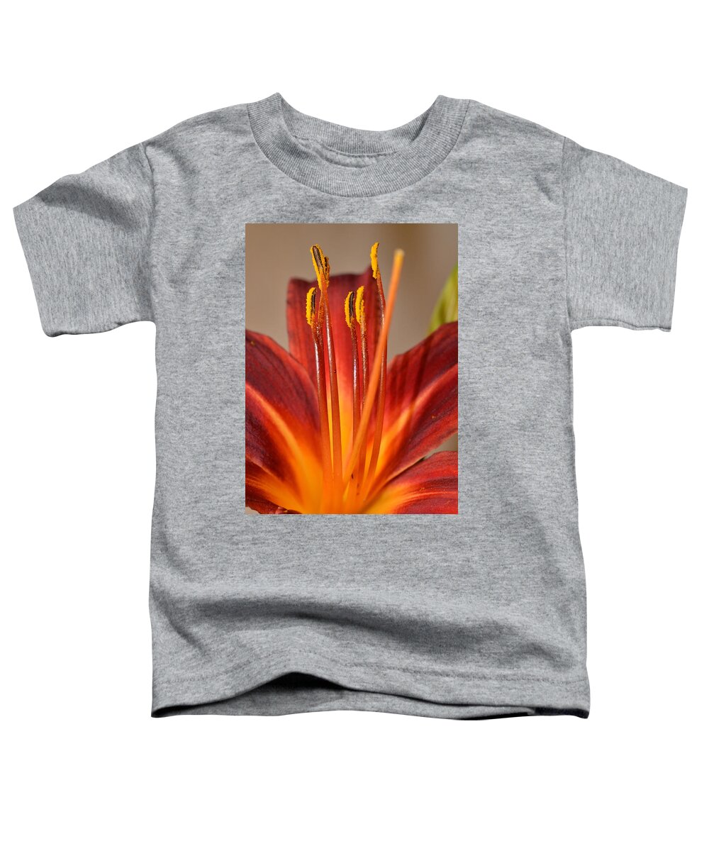 Lily Toddler T-Shirt featuring the photograph Fire Lily 2 by Amy Fose