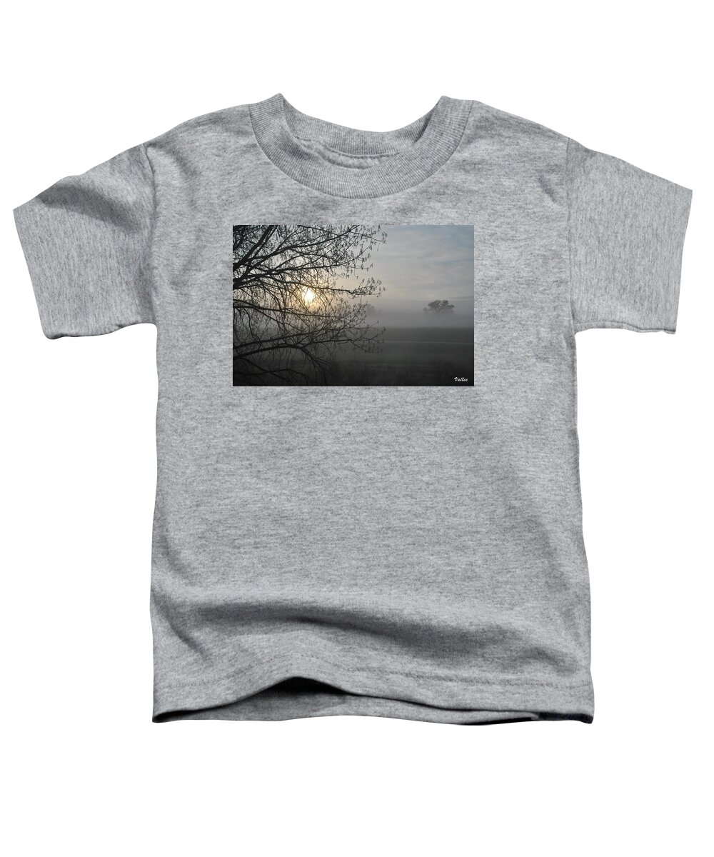 Eerie Toddler T-Shirt featuring the photograph Foggy Morning #2 by Vallee Johnson