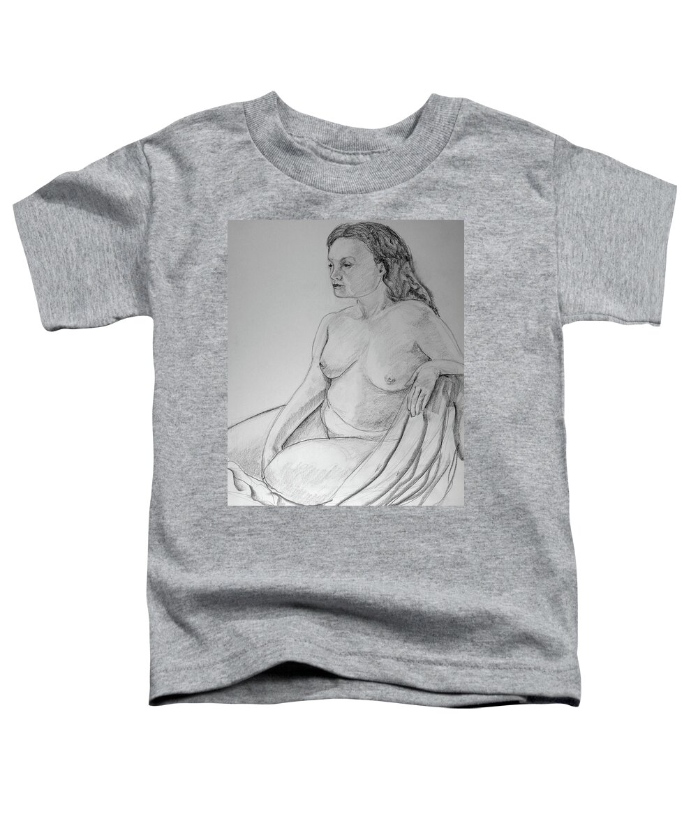 Sketch Toddler T-Shirt featuring the drawing 21 by Tom Morgan
