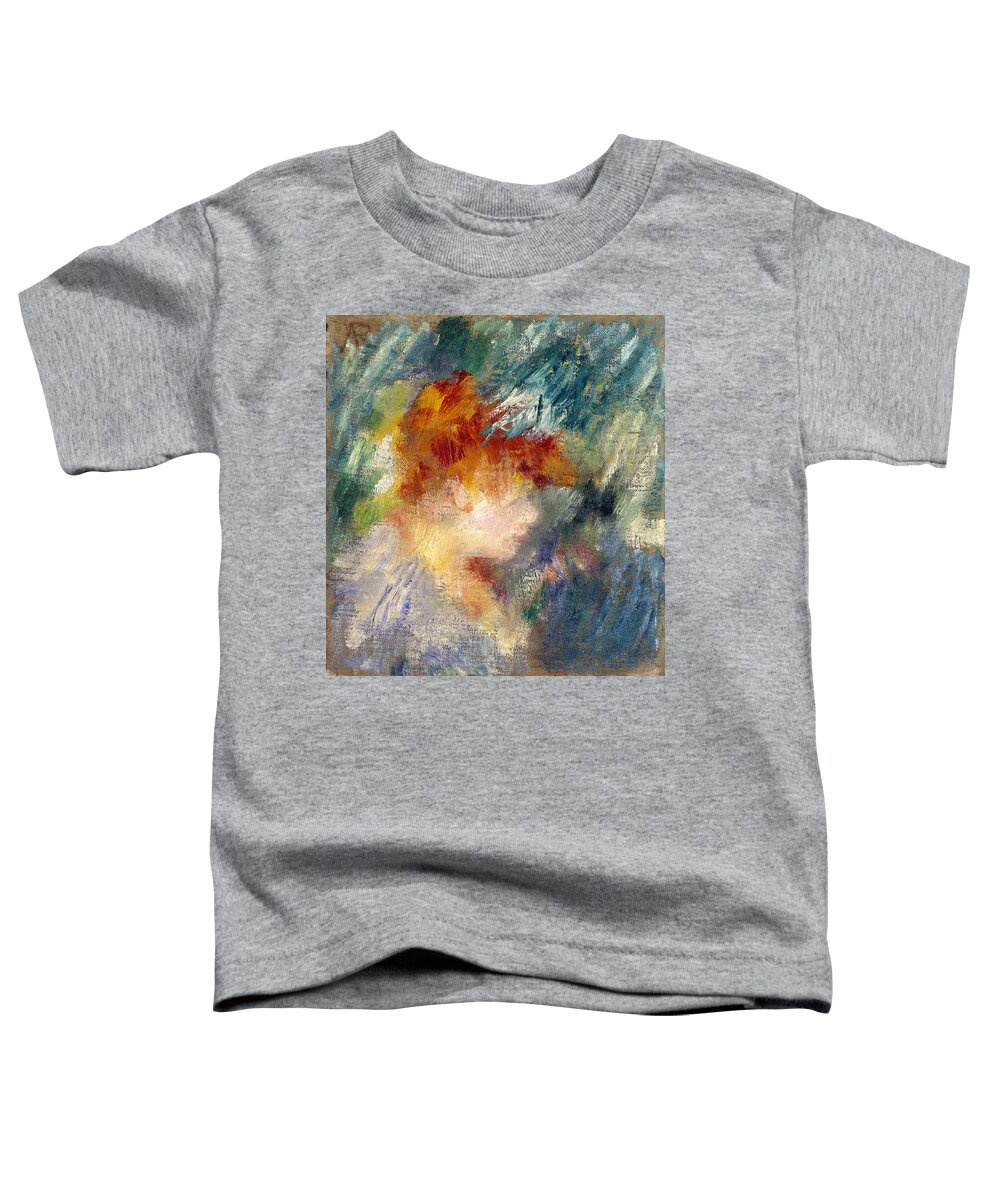 Pierre-auguste Renoir Toddler T-Shirt featuring the painting Jeanne Samary #4 by Pierre-Auguste Renoir