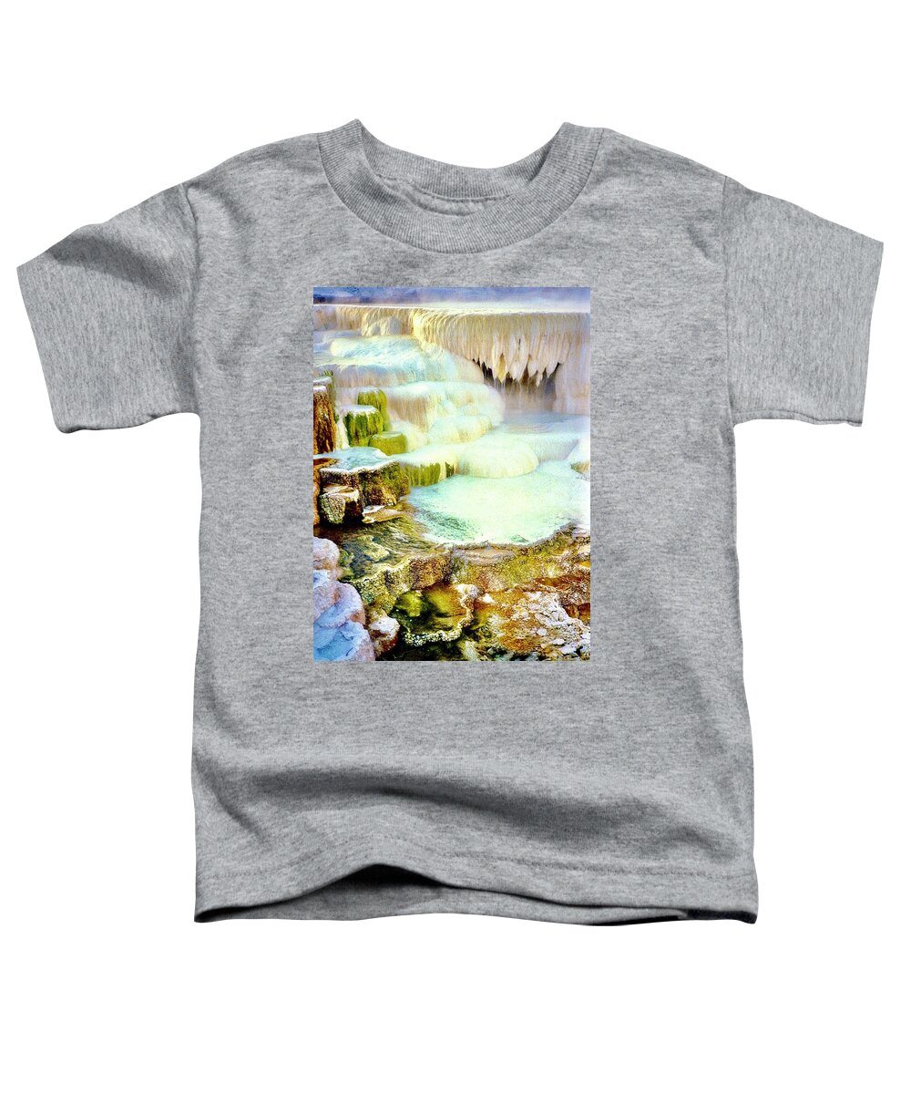  Toddler T-Shirt featuring the photograph Mammoth Terraces #4 by Gordon James