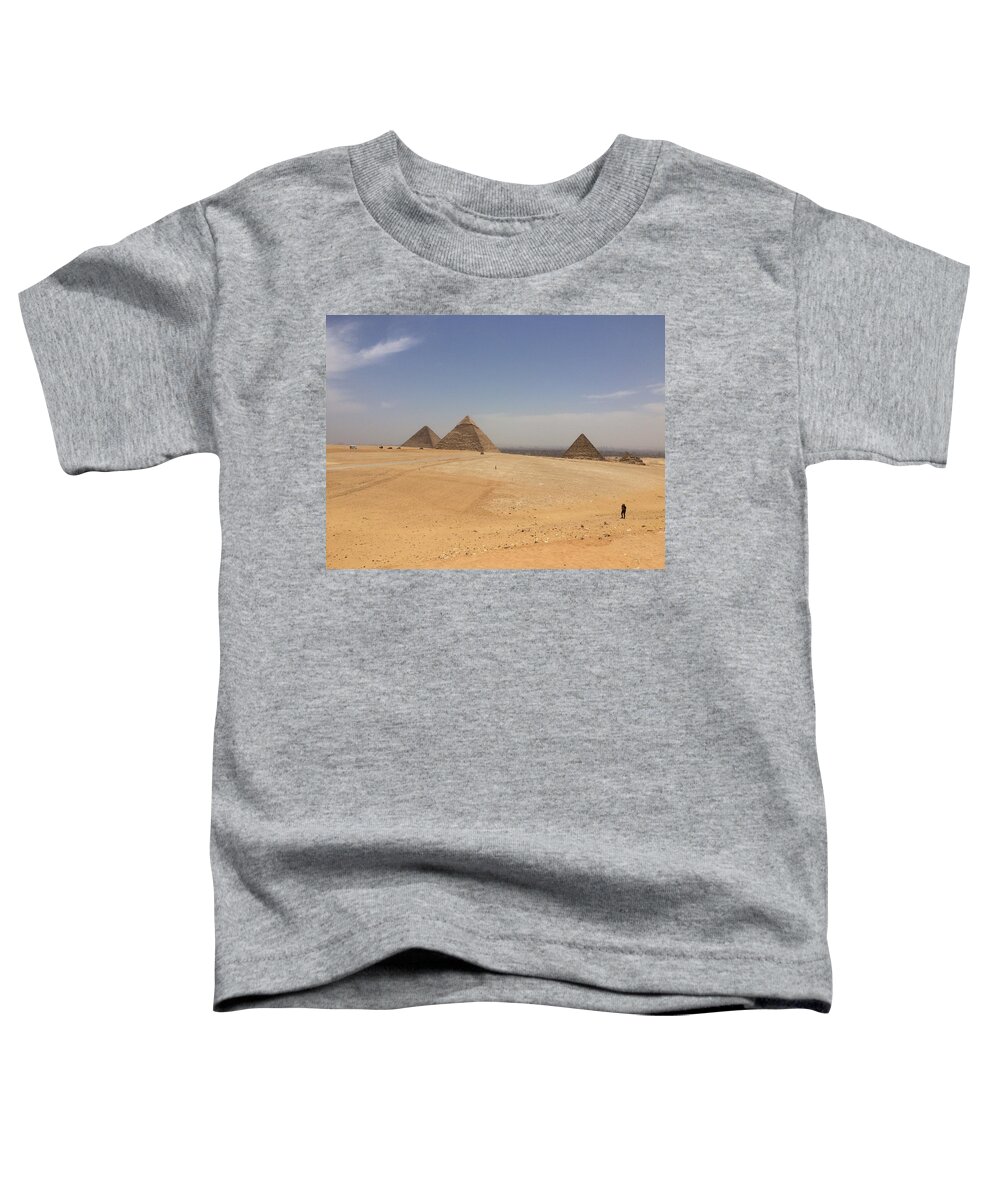 Giza Toddler T-Shirt featuring the photograph Great Pyramid #5 by Trevor Grassi