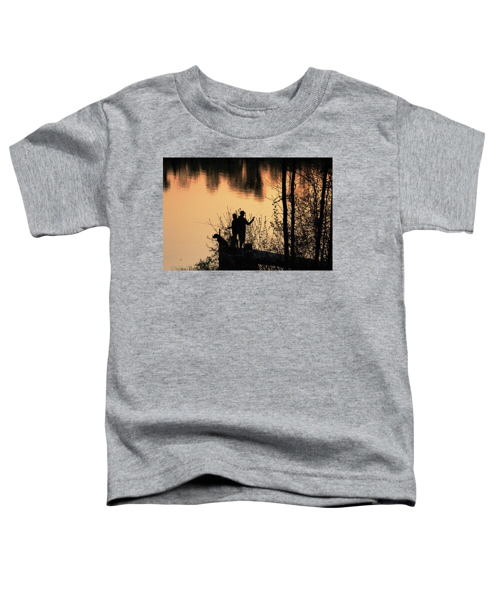 Cedar Island Toddler T-Shirt featuring the photograph 5051 Bonding Time by Darshan Nohner Photography