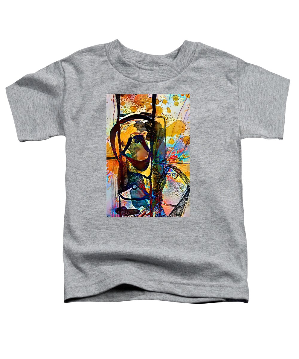 Contemporary Art Toddler T-Shirt featuring the digital art 57 by Jeremiah Ray