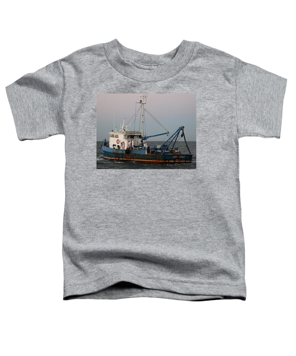 Anna Maria Island Toddler T-Shirt featuring the photograph Aqua Quest at Sea by Custom Aviation Art