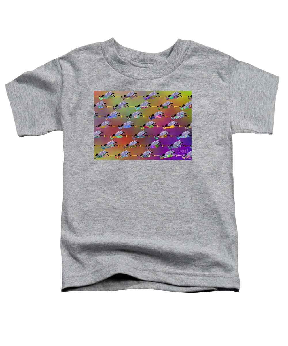 Angels Toddler T-Shirt featuring the digital art A Band of Angels 3 by Walter Neal