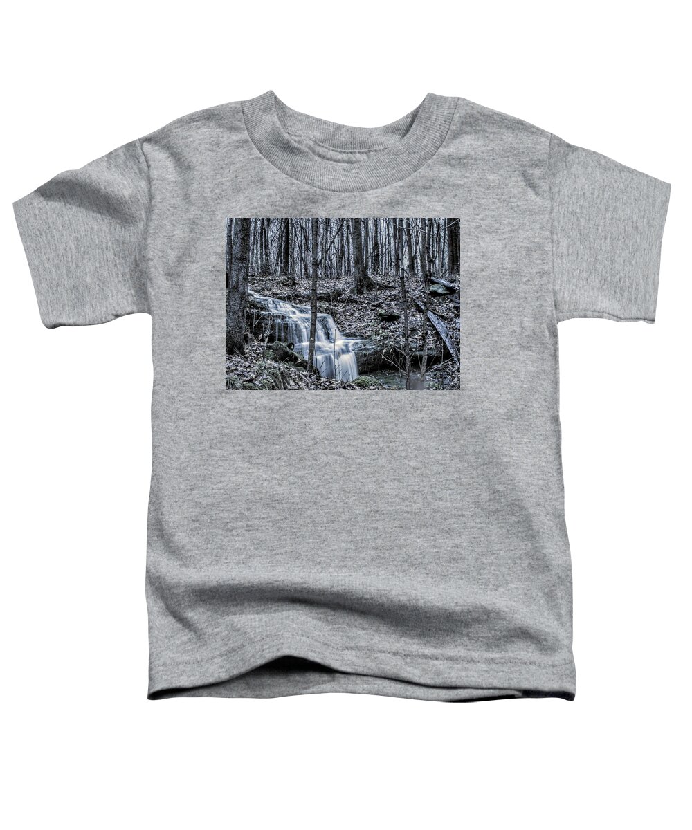  Toddler T-Shirt featuring the photograph A Secret Falls in the Fall by Brad Nellis