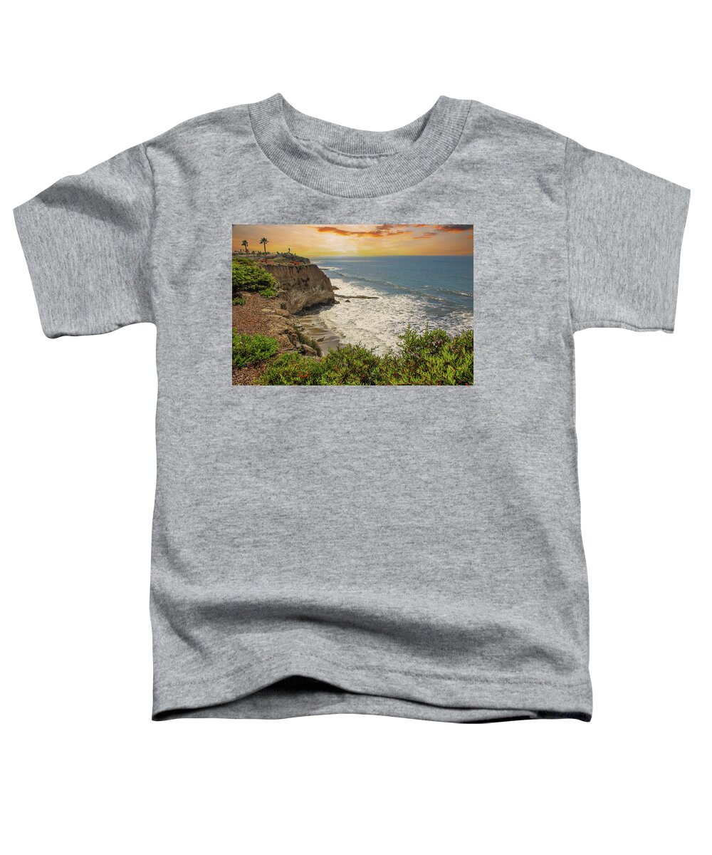 Sea Toddler T-Shirt featuring the photograph A Sunset Over Pismo Beach by Marcus Jones