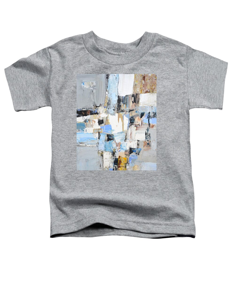 Abstraction Toddler T-Shirt featuring the painting Abstraction 104. by Iryna Kastsova