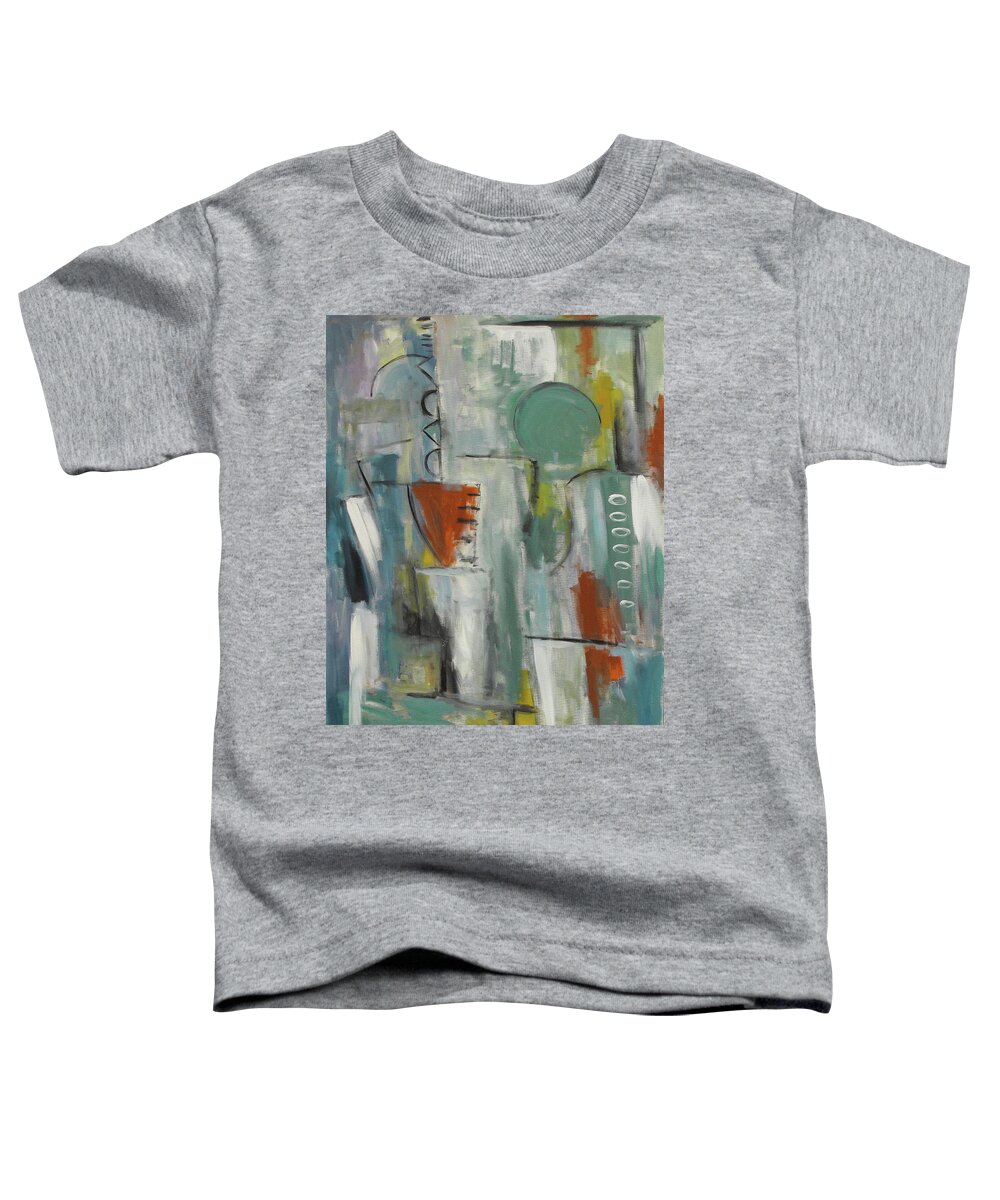 Abstract Toddler T-Shirt featuring the painting Abstraction I by Trish Toro