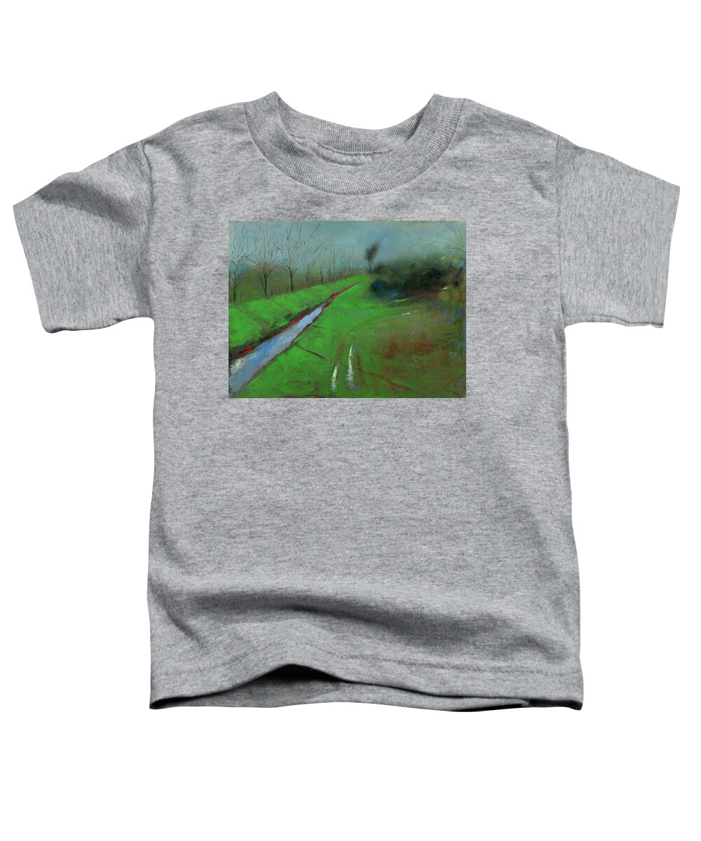 Landscape Toddler T-Shirt featuring the painting After the Rain by Roger Clarke