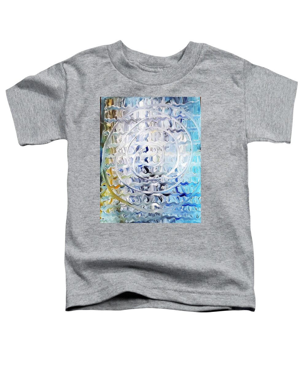 Air Toddler T-Shirt featuring the painting Air by Amy Kuenzie