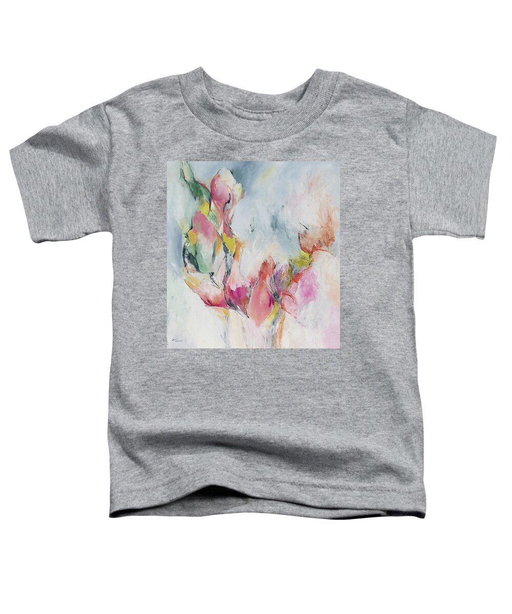 Flower Toddler T-Shirt featuring the painting All for love by Katrina Nixon