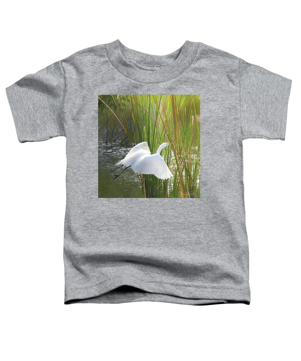 Susan Molnar Toddler T-Shirt featuring the photograph Angel In The Marsh by Susan Molnar