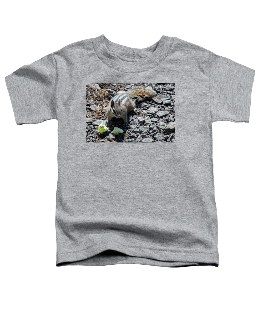 Animal Toddler T-Shirt featuring the photograph Apple Time by Steve Templeton