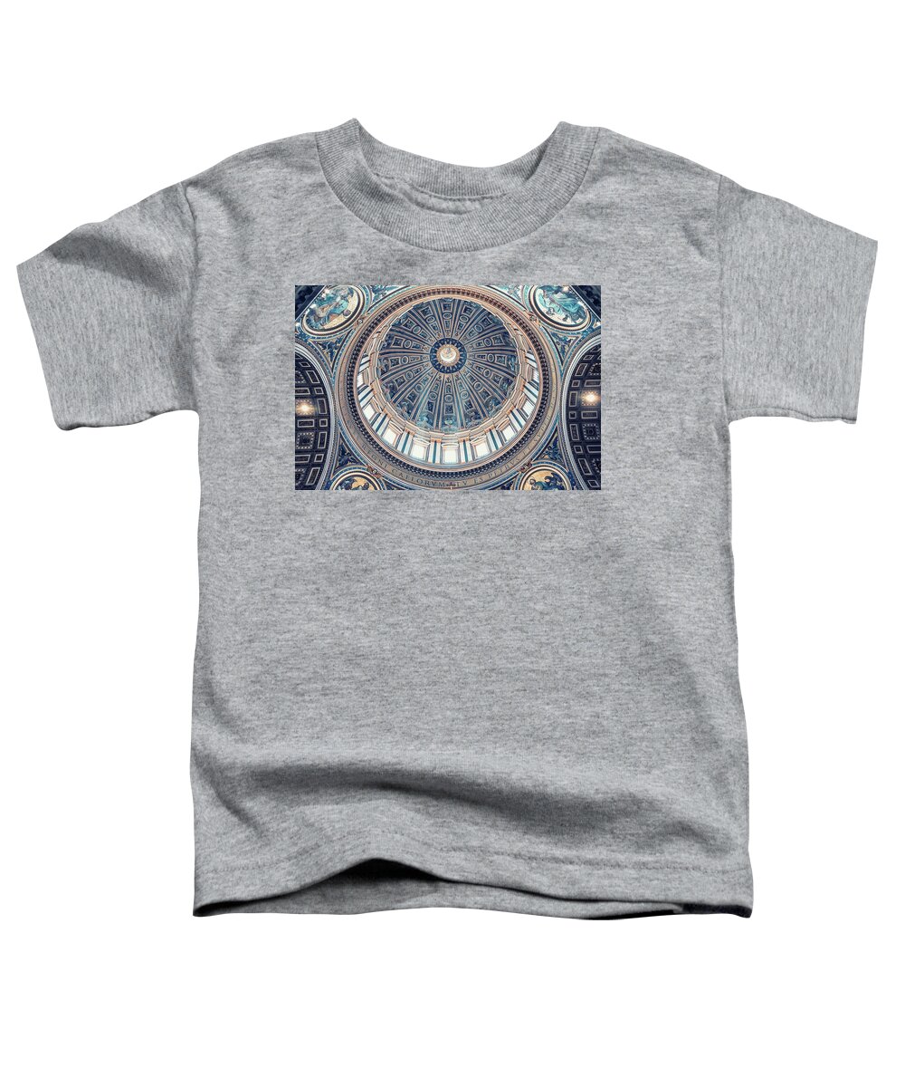 Altar Toddler T-Shirt featuring the photograph Architecture of the St Peter's Basilica by Manjik Pictures