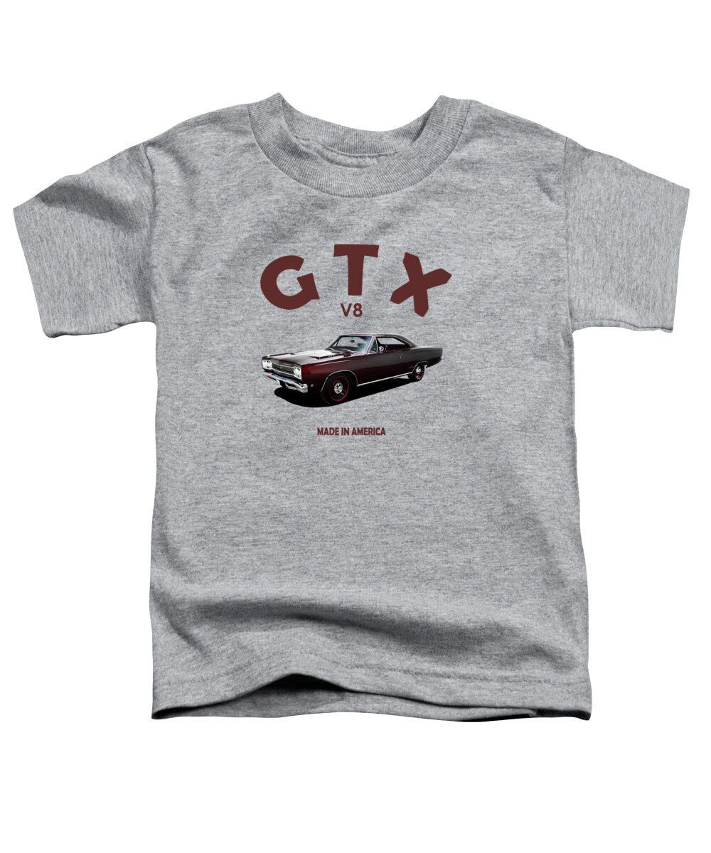 Plymouth Gtx Toddler T-Shirt featuring the photograph Plymouth GTX 1968 by Mark Rogan