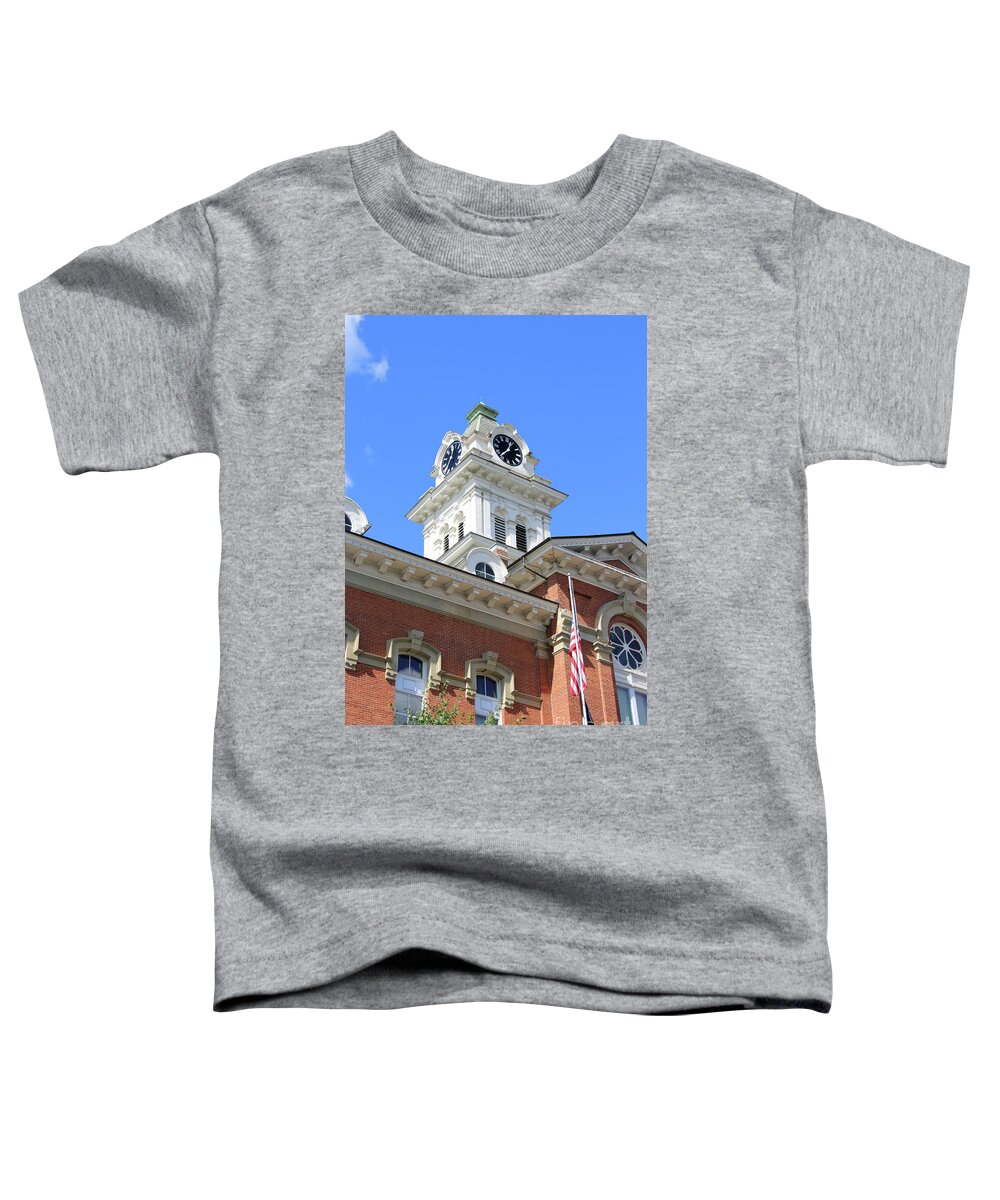 Athens County Courthouse Toddler T-Shirt featuring the photograph Athens County Courthouse Athens Ohio 6420 by Jack Schultz