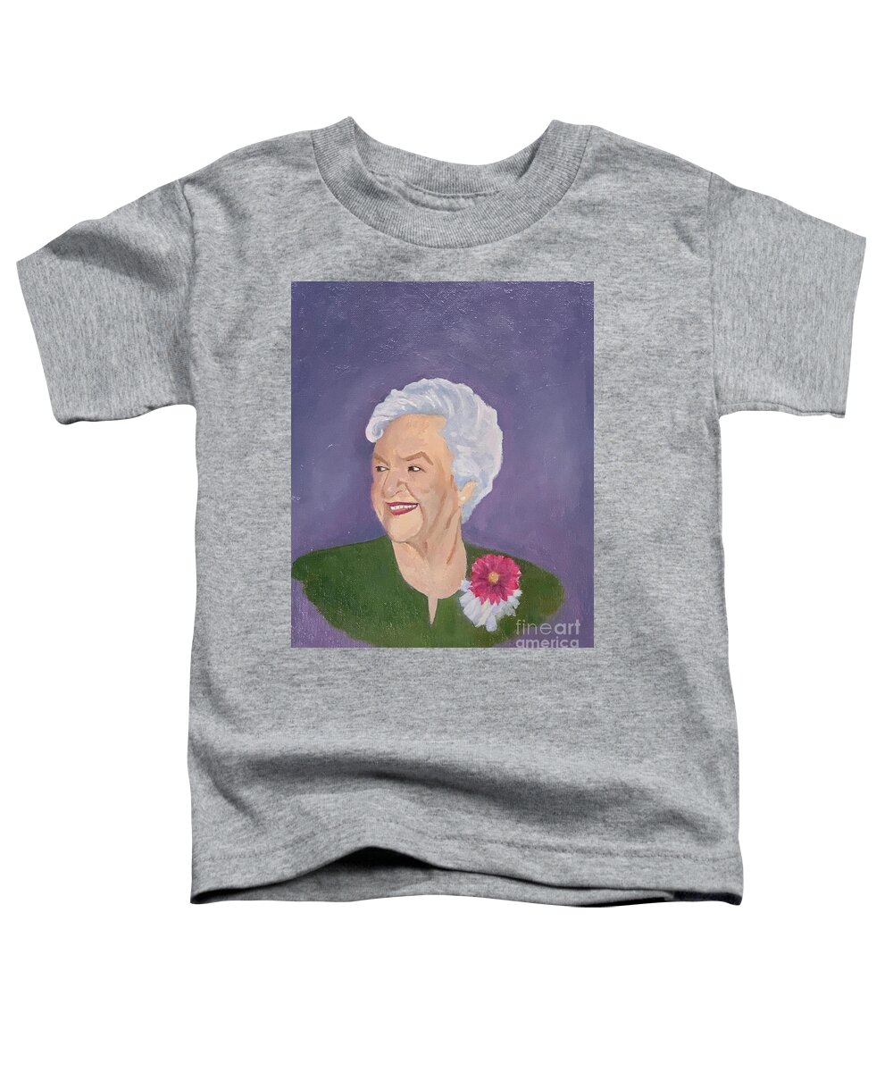 Relative Toddler T-Shirt featuring the painting Aunt Ruth by Jerry Walker