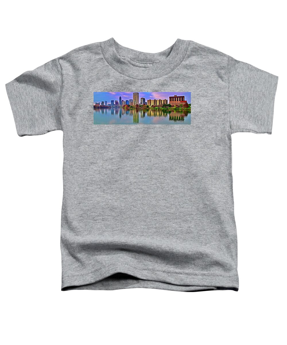 Austin Toddler T-Shirt featuring the photograph Austin Wide Shot by Frozen in Time Fine Art Photography