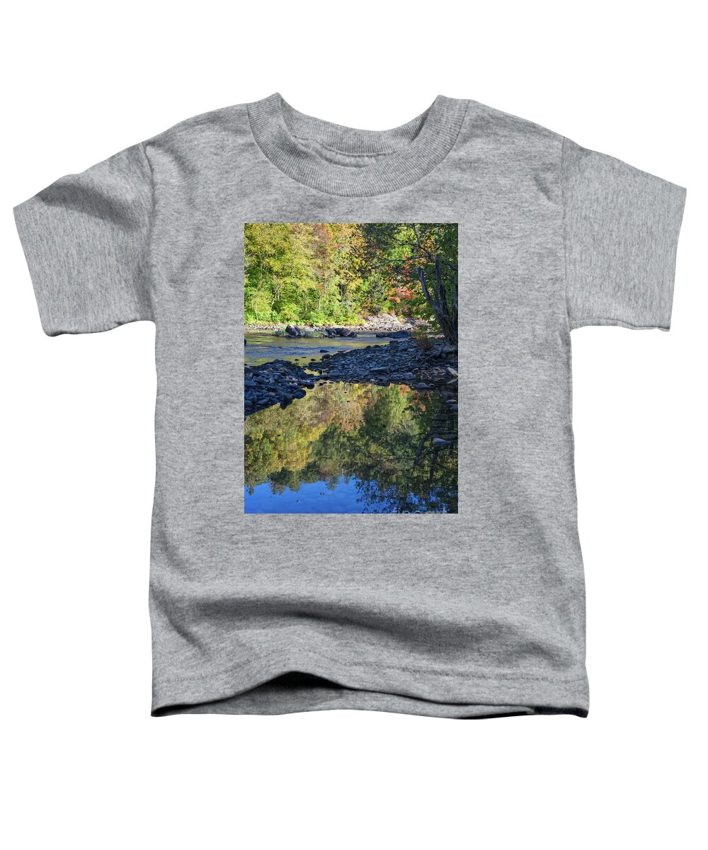 Tennessee Toddler T-Shirt featuring the photograph Autumn Reflections 8 by Phil Perkins
