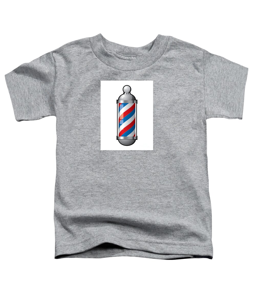 Barber Toddler T-Shirt featuring the photograph Barber pole by Action