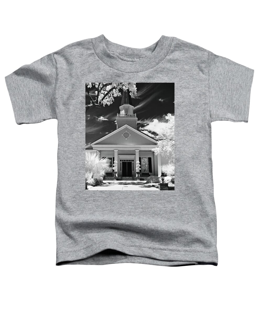 Belin Toddler T-Shirt featuring the photograph Belin Memorial UMC Infrared by Bill Barber
